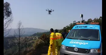 La unidad de drones de Emerxencias se suma a la búsqueda del joven desaparecido al volcar en kayak en el Miño