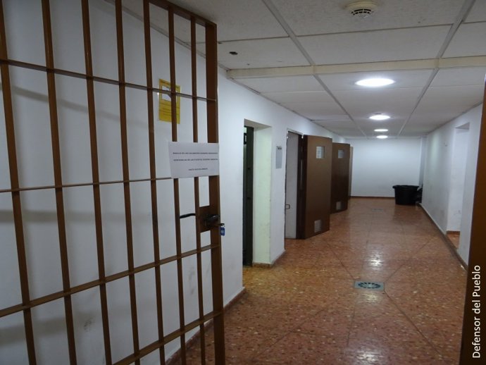 Interior de la Comandancia de la Guardia Civil en Melilla.