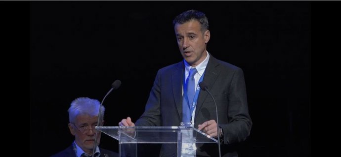 Archivo - El presidente de la RFEDI, May Peus España.