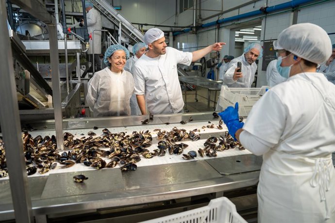 Villaverde esta mañana en Cangas.