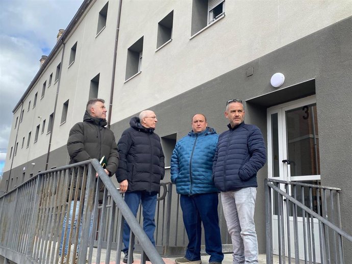 Visita del Comisionado del Reto Demográfico, Jesús Alique, a las obras de Molina de Aragón.