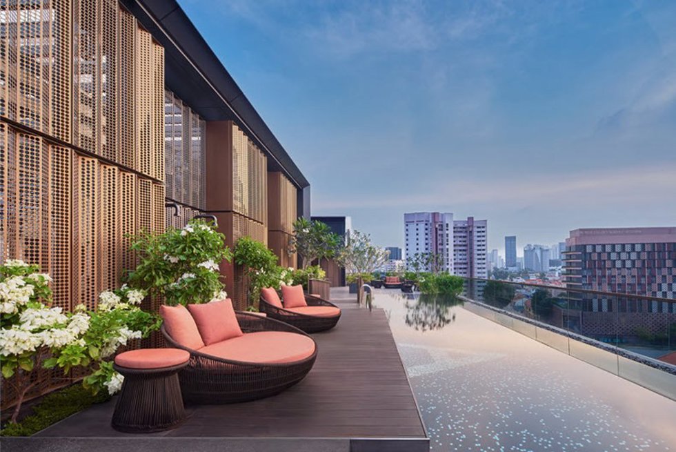 Varel Singapore, un hotel Tribute Portfolio con piscina infinita en la azotea.