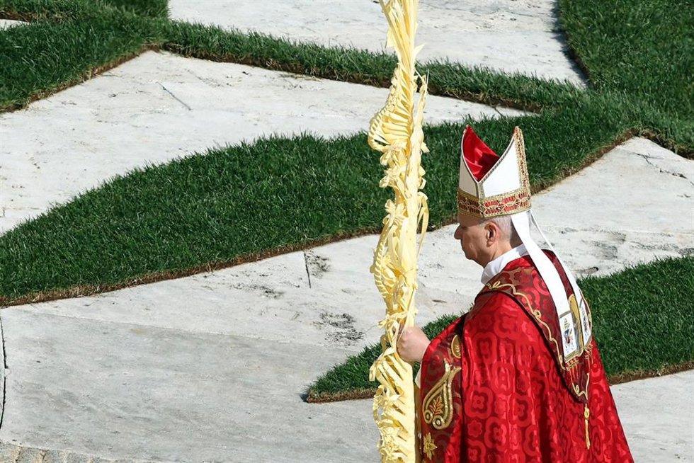 El Papa el domingo de Ramos.