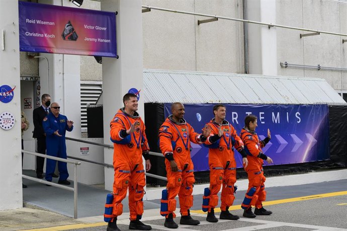 Los cuatro astronautas de la misión Artemis II