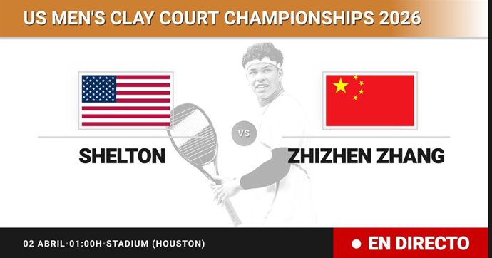 Ben Shelton - Zhizhen Zhang: resumen y estadísticas del partido de Octavos de final de US Men's Clay Court Championships