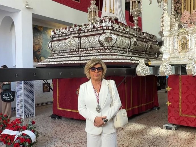 Terelu Campos, firme ante la ‘guerra’ familiar y volcada en su fe en Málaga