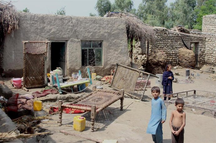 Archivo - Imagen de archivo de los efectos de las fuertes lluvias en Afganistán.