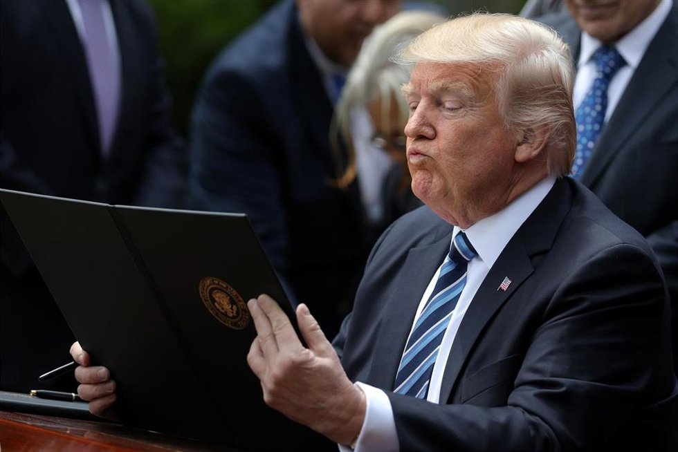 Archivo - Donald Trump, presidente de Estados Unidos 