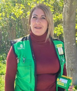 La vendedora de la ONCE en Cádiz Silvia Tejera.