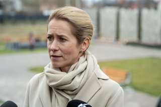 La Alta Representante de la UE, Kaja Kallas, durante su reciente viaje a Ucrania. 