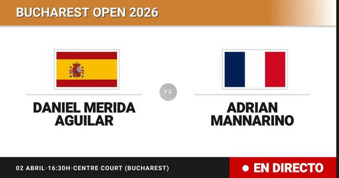 Daniel Merida Aguilar - Adrian Mannarino: resumen y estadísticas del partido de Octavos de final de Bucharest Open
