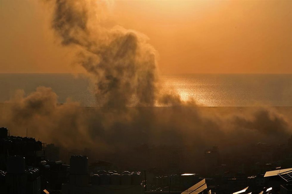 Imagen de archivo de un ataque de Israel contra Líbano.