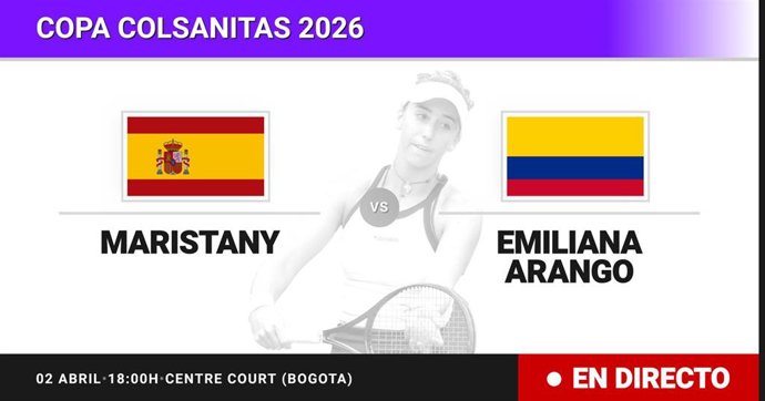 Guiomar Maristany - Emiliana Arango: resumen y estadísticas del partido de Octavos de final de Copa Colsanitas