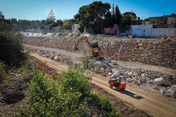 Treballs de reconstrucció a Torrent