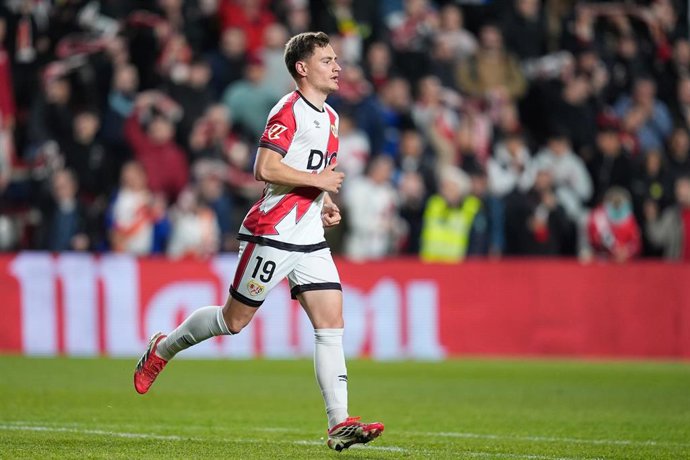 Jorge de Frutos, en un partido con el Rayo Vallecano.