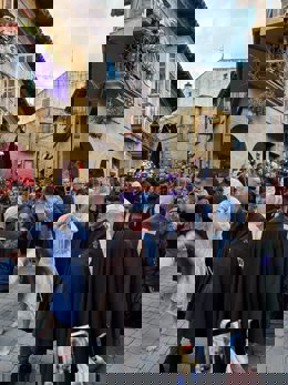 Procesión de la Santa Cena con los 'Picaos'