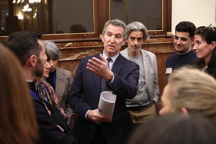 El presidente del Partido Popular, Alberto Núñez Feijóo