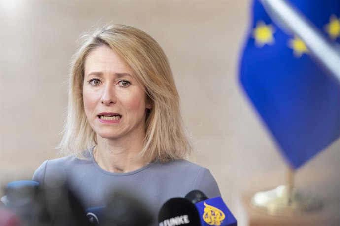 19 de março de 2026, Bruxelas, Bélgica: Kaja Kallas. Os líderes da UE estão reunidos em Bruxelas para uma cúpula de dois dias a fim de discutir a alta dos preços da energia e formas de combatê-la, tendo como pano de fundo o conflito entre os Estados Unido