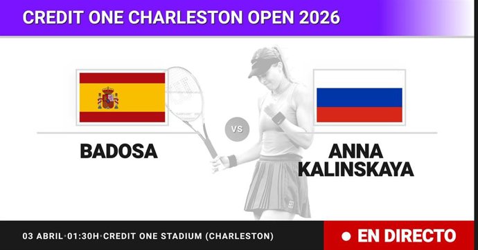 Paula Badosa - Anna Kalinskaya: resumen y estadísticas del partido de Octavos de final de Credit One Charleston Open