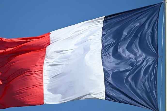 Bandera de Francia en una imagen de archivo