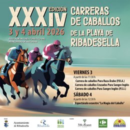 Ribadesella celebra este viernes la XXXIV edición de las carreras de caballos en la playa de Santa Marina