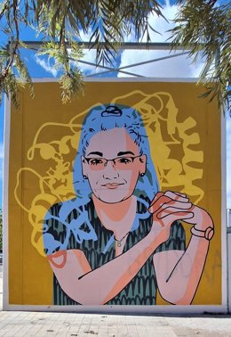 La UPV restaura el mural de Dones de Ciència vandalizado en un IES con la pintada "Oltra encubridora"