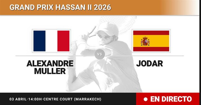 Alexandre Muller - Rafael Jodar: resumen y estadísticas del partido de Cuartos de final de Grand Prix Hassan II