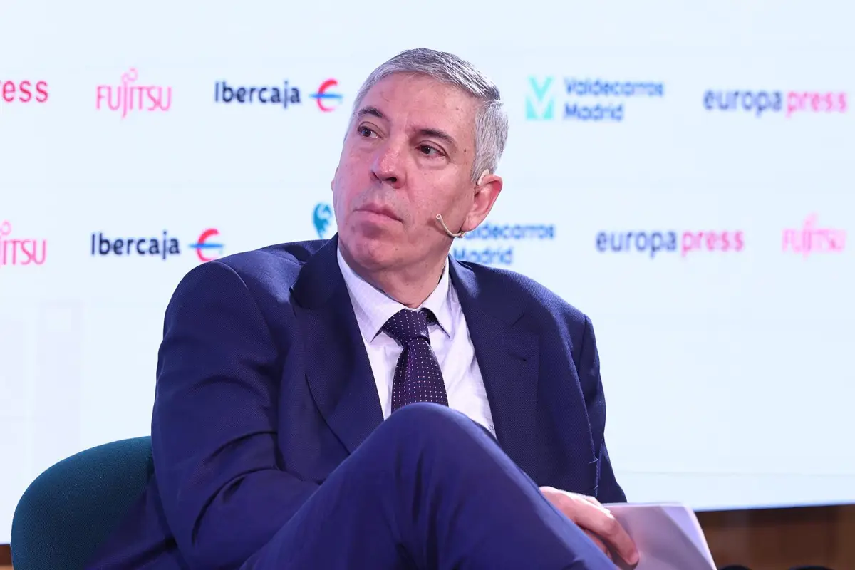 El presidente de IFEMA Madrid, José Vicente de los Mozos, durante un desayuno informativo en el Meeting Place, a 7 de noviembre de 2025, en Madrid (España).