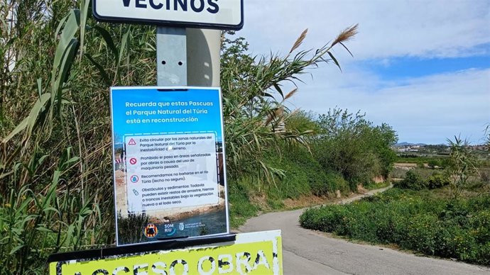 Riba-roja aconseja evitar el Parque Natural del Túria en Pascua por el proceso de reconstrucción tras la dana