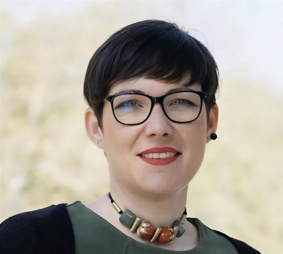 Archivo - La secretaria territorial de CHA en el Alto Aragón, Verónica Villagrasa.