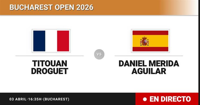 Titouan Droguet - Daniel Merida Aguilar: resumen y estadísticas del partido de Cuartos de final de Bucharest Open