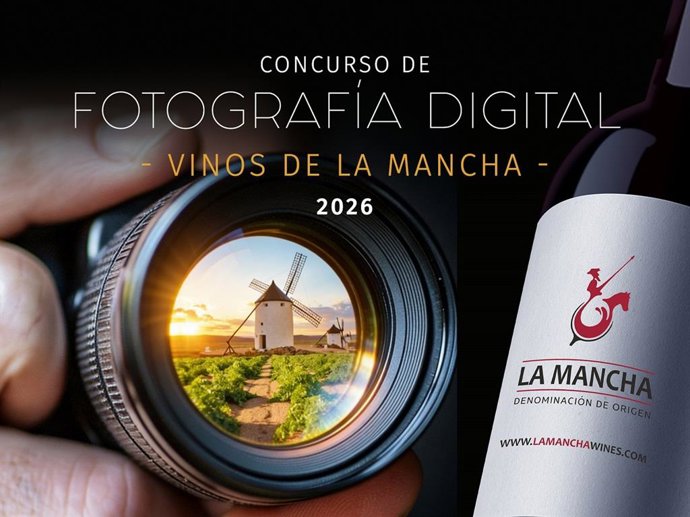 Cartel del Concurso de Fotografía Digital de la DO La Mancha.