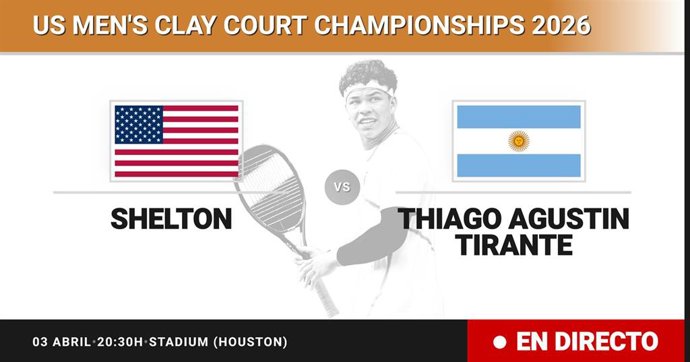 Ben Shelton - Thiago Agustin Tirante: resumen y estadísticas del partido de Cuartos de final de US Men's Clay Court Championships