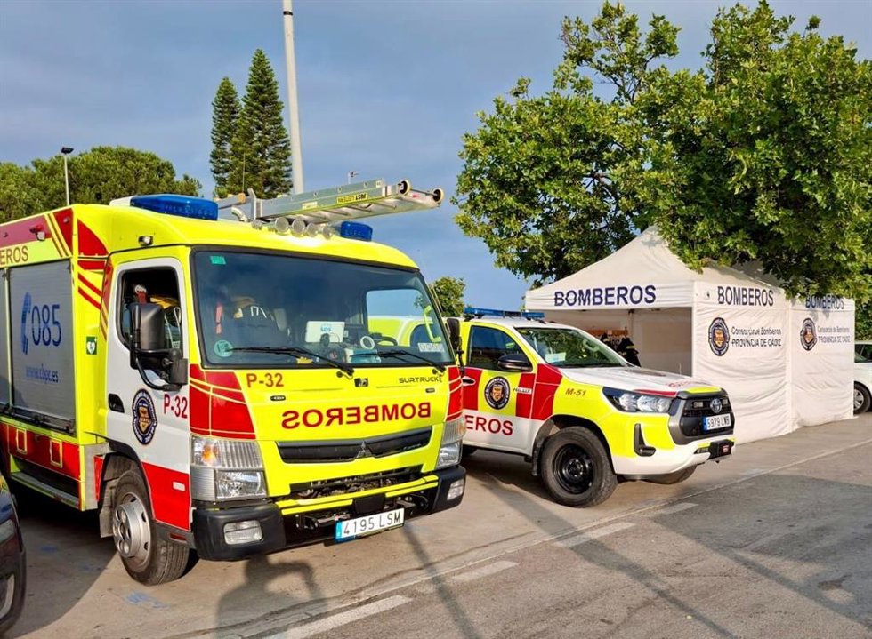 Archivo - Vehículos del Consorcio de Bomberos de la Provincia de Cádiz en una imagen de archivo.