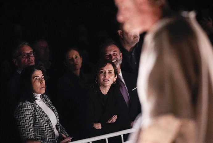 La presidenta de la Comunidad de Madrid, Isabel Díaz Ayuso, en la Pasión de Daganzo de Arriba