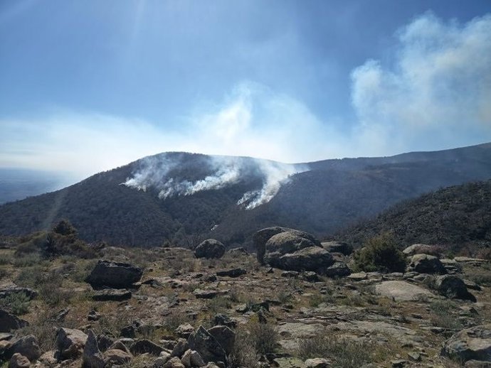 Incendio en Losar  de la Vera (Cáceres)