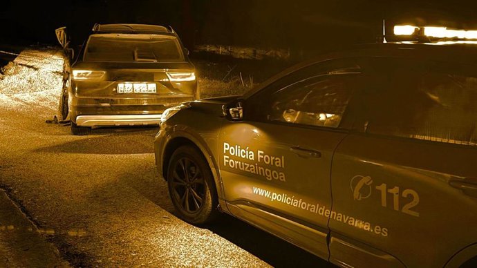 Momento de la intervención con el menor fugado en Beriáin.