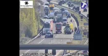 Cortada la AP-7 en Llinars del Vallès (Barcelona) en sentido sur por un accidente