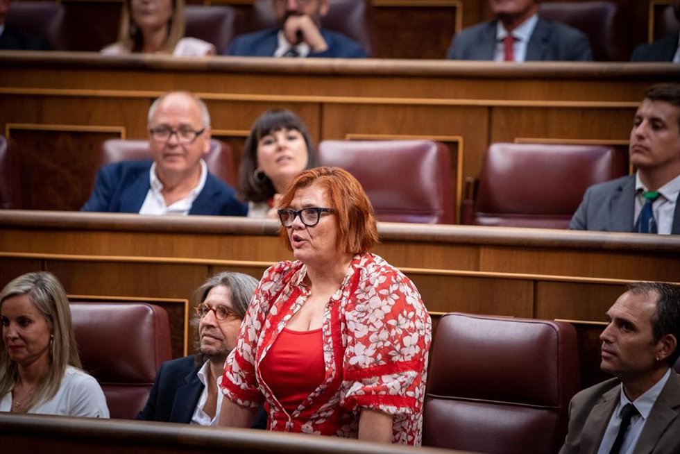 Archivo - La diputada de Sumar Engracia Rivera (IU), en el Congreso. (Foto de archivo).
