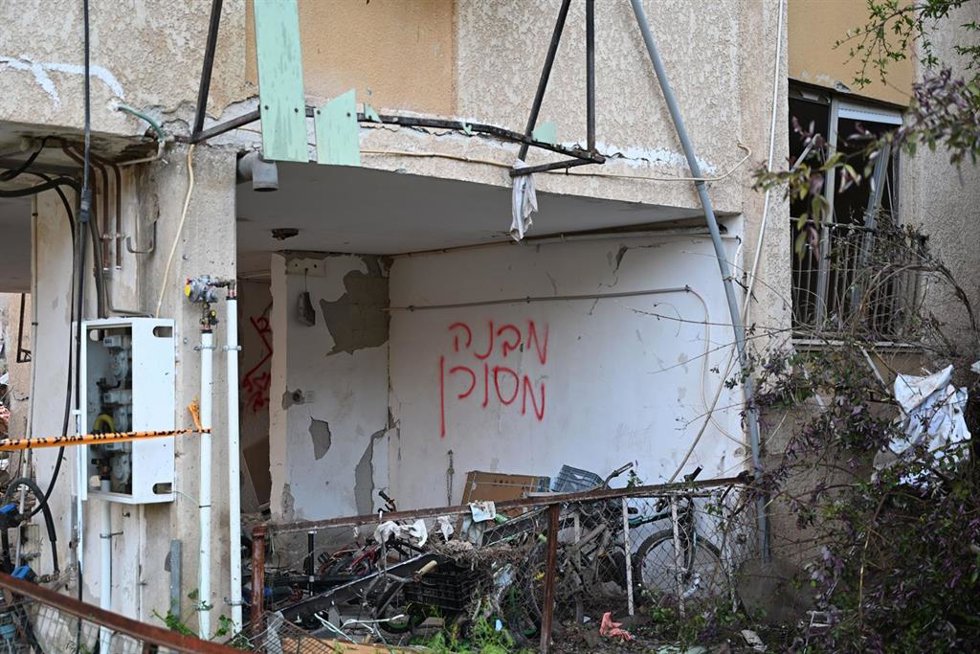 Imagen de archivo de un ataque iraní en Ramat Gan (Israel)