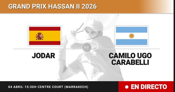 Rafael Jodar - Camilo Ugo Carabelli: resumen y estadísticas del partido de Semifinal de Grand Prix Hassan II