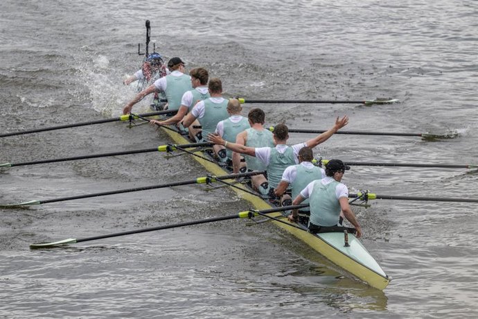 Archivo - Cambridge derrota con amplitud a Oxford en The Boat Race 2026.
