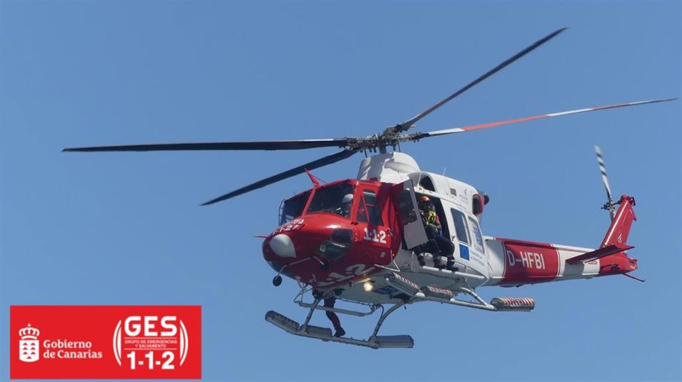 Archivo - Helicóptero del GES