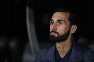 Alvaro Arbeloa, head coach of Real Madrid, looks on during the Spanish League, LaLiga EA Sports, football match played between Real Madrid and Atletico de Madrid at Bernabeu stadium on March 22, 2026, in Madrid, Spain.