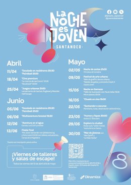 La nueva edición de 'La Noche es Joven' arranca el viernes con talleres y escape rooms