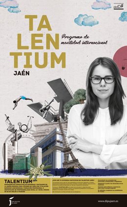 Diputación de Jaén abre hasta el 24 de abril el plazo para solicitar las becas Talentium Jaén.