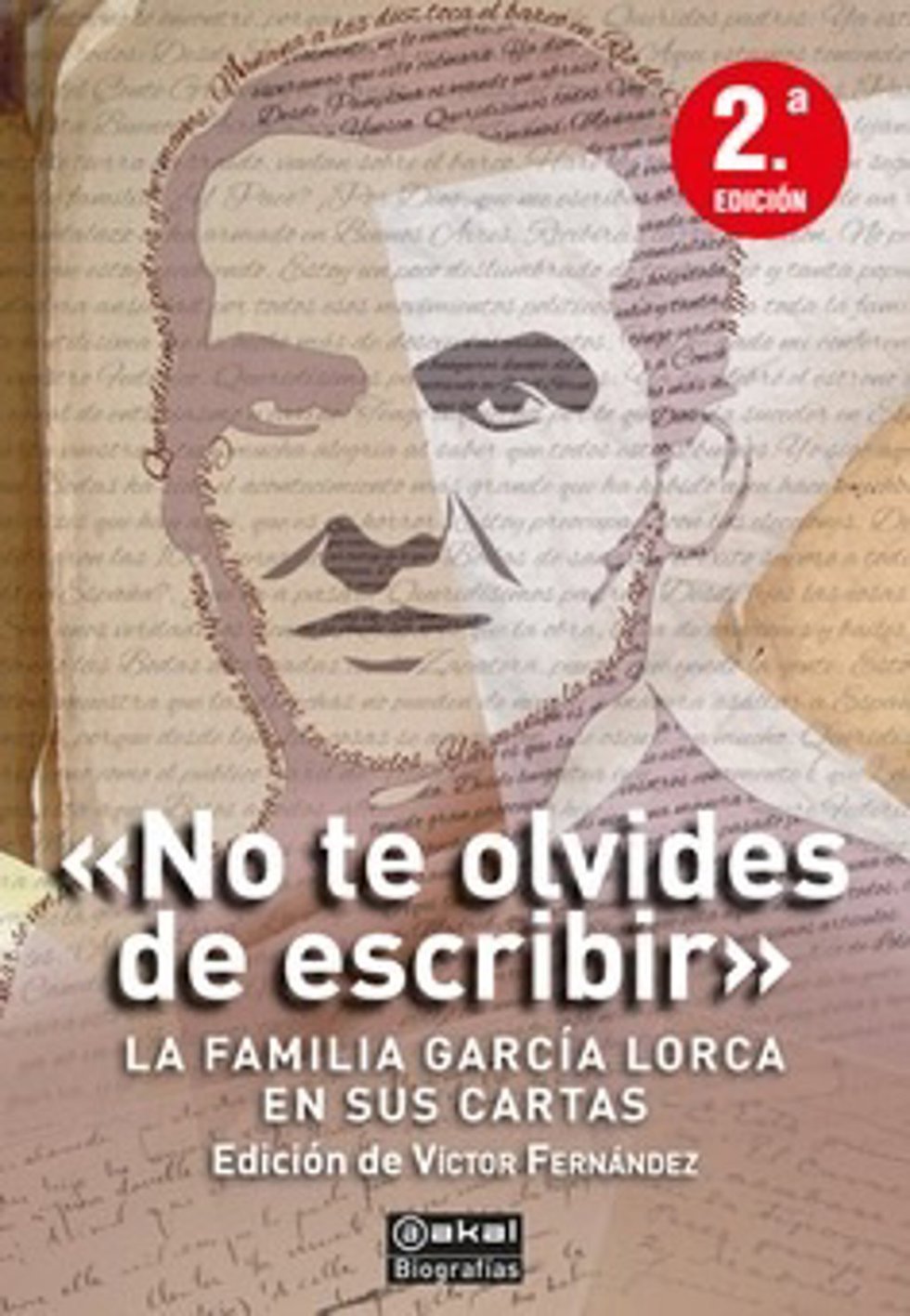 Cubierta del epistolario 'No te olvides de escribir', editado por Víctor Fernández