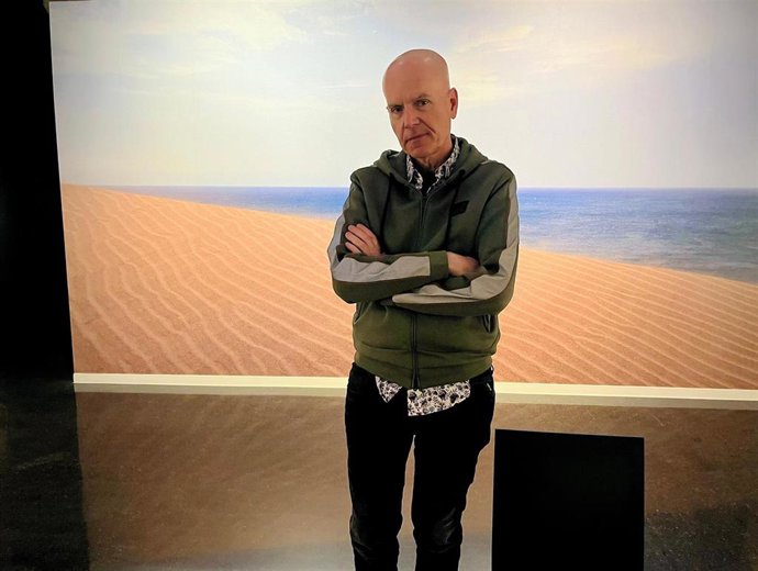 El director del Centro Andaluz de la Fotografía (CAF), Juan María Rodríguez, en la sede de la institución en Almería.