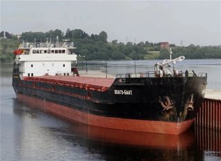 Buque 'Volgo Balt', hundido tras un ataque en el mar de Azov