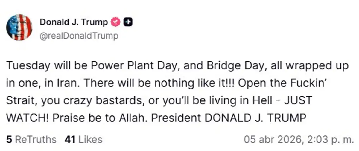 Trump amenaza a Irán